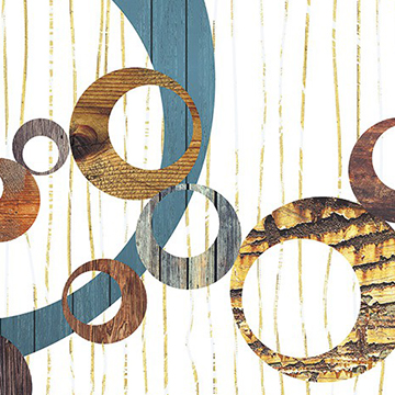 米白嵌環（單幅）6015B-VD1